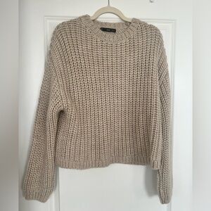 Mango open knit sweater, size M